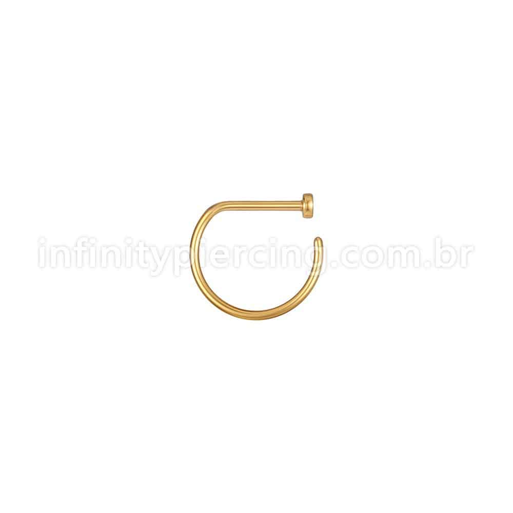 Piercing Argola D-Ring Aço Cirúrgico