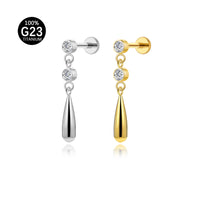 Piercing Labret Titânio G23 Hipoalergênico com Estilo Contemporâneo
