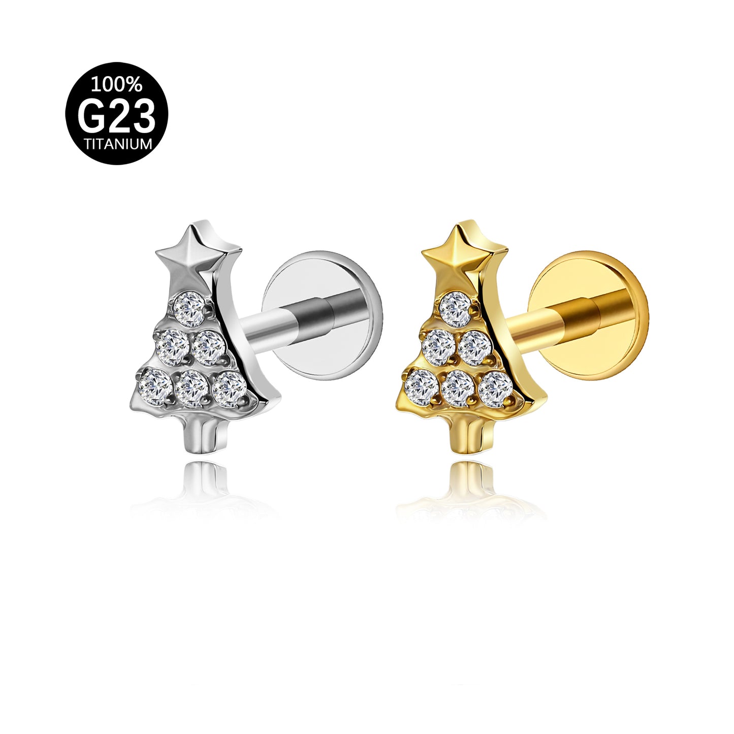 Piercing Labret Titânio G23 Design Delicado que Valoriza o Sorriso