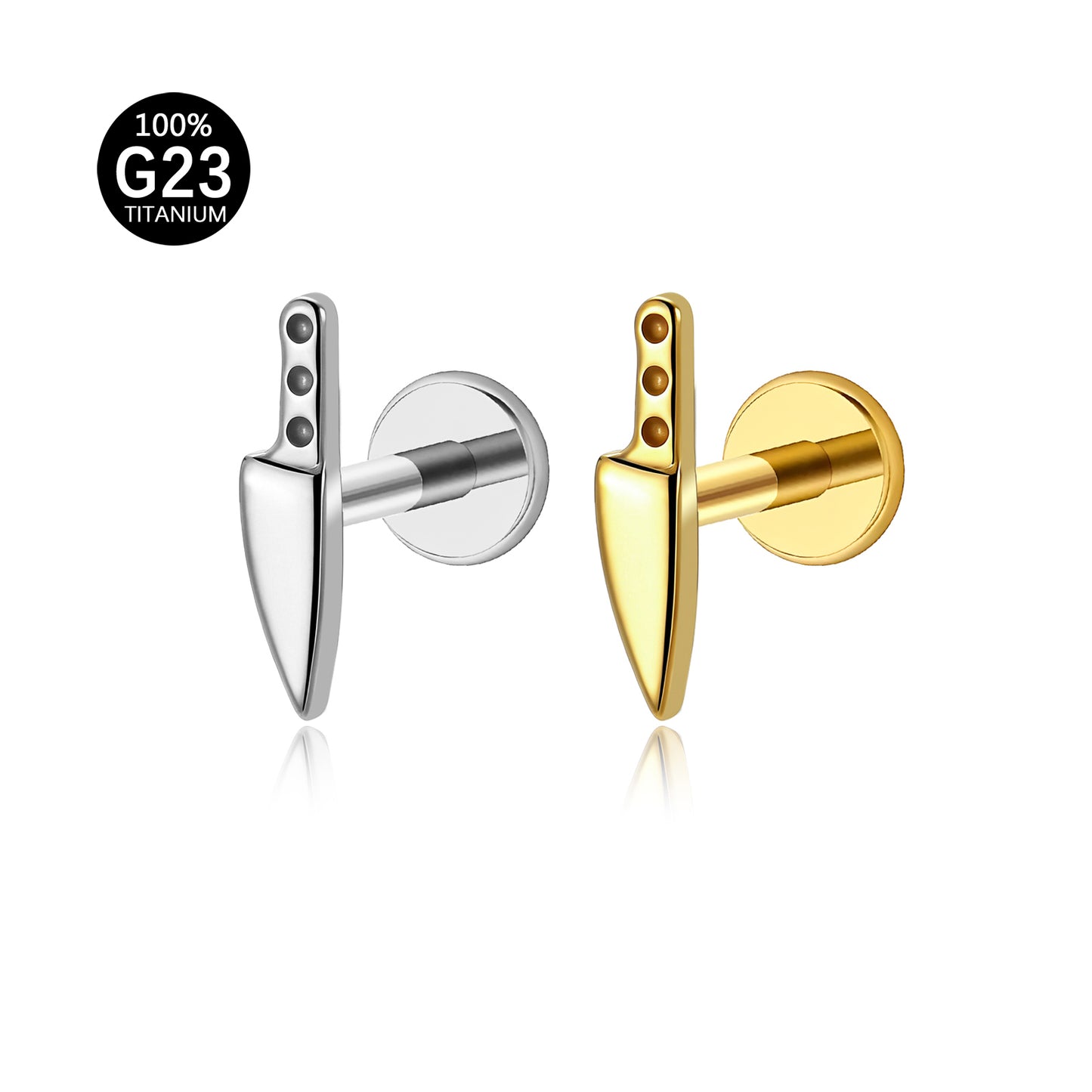 Piercing Labret Titânio G23 com Estética de Luxo Silencioso