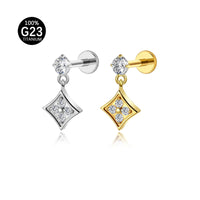 Piercing Labret Titânio G23 com Acabamento Premium e Identidade Única