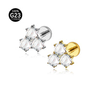 Piercing Labret Titânio G23 com Design Sofisticado e Estilo Único