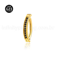 Piercing Argola Para Umbigo Titânio Zircônia