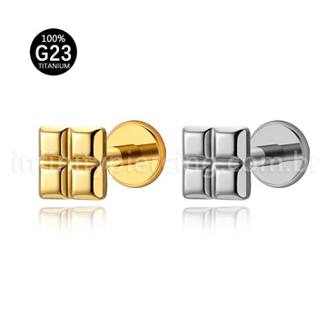 Piercing Labret Titânio Peça De Montar Tetris