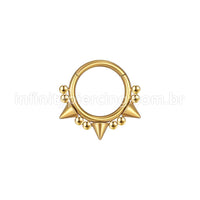 Piercing Argola Aço Cirúrgico Spikes
