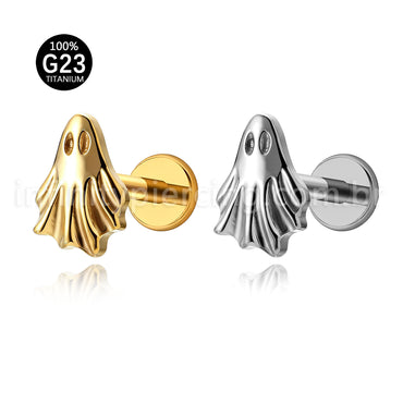 Piercing Labret Titânio Fantasma