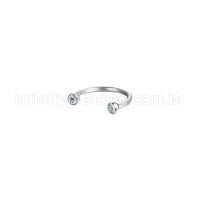 Piercing Ferradura Aço Cirúrgico Zircônia Cravada