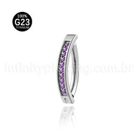 Piercing Argola Para Umbigo Titânio Zircônia