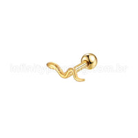 Piercing Minibarbell Aço Cirúrgico Cobra