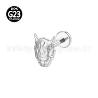 Piercing Labret Titânio Diabinho