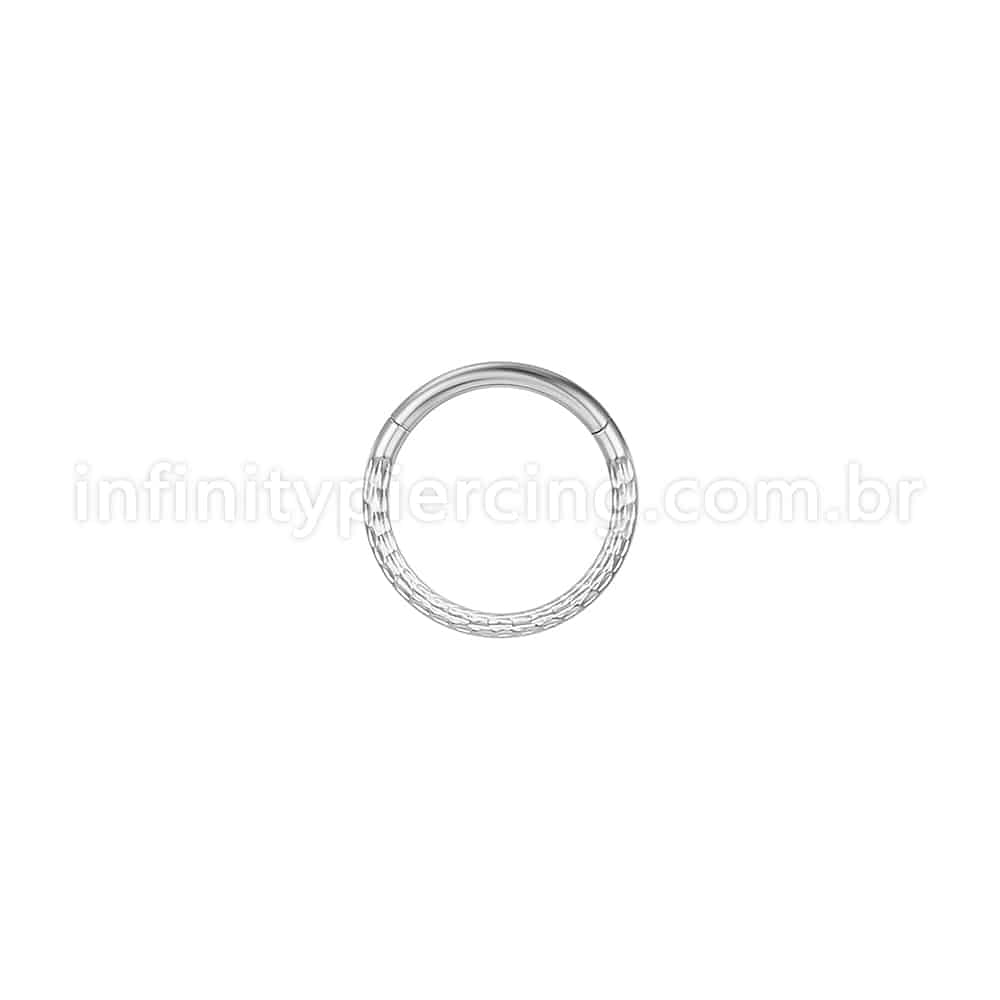 Piercing Argola Aço Cirúrgico Com Detalhes
