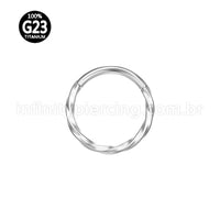 Piercing Argola Titânio Torcida