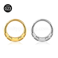 Piercing Argola Titânio Segmento Articulado Detalhada