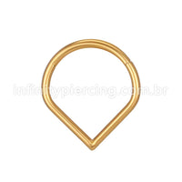 Piercing Argola Gota Aço Cirúrgico Segmento Articulado