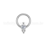 Piercing Argola Aço Cirúrgico Segmento Articulado Indiano