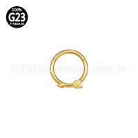 Piercing Argola Titânio Flecha