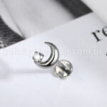 Piercing Labret Titânio Lua Zircônia