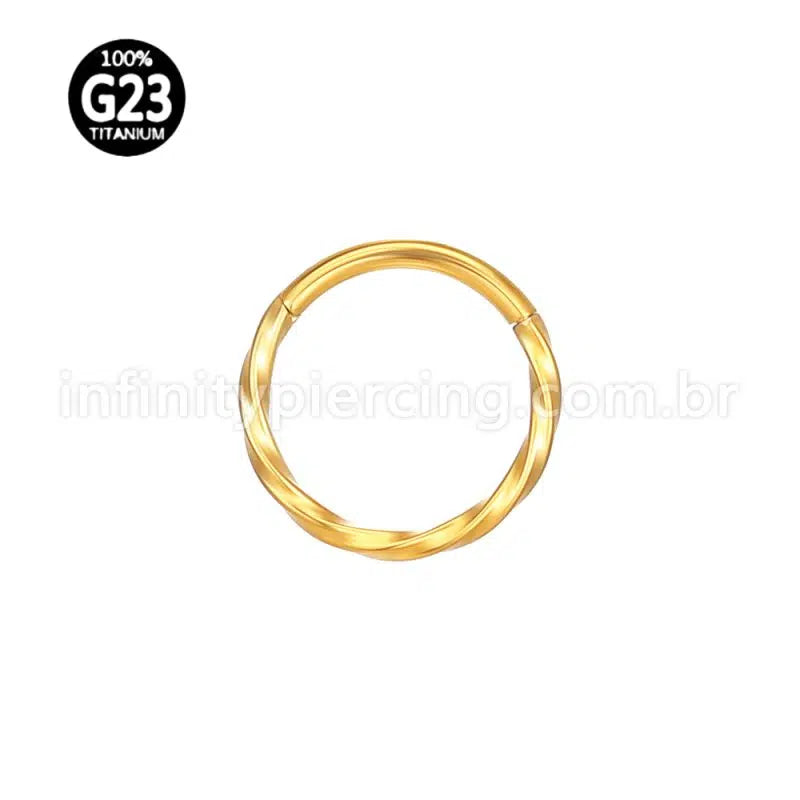Piercing Argola Titânio Torcida