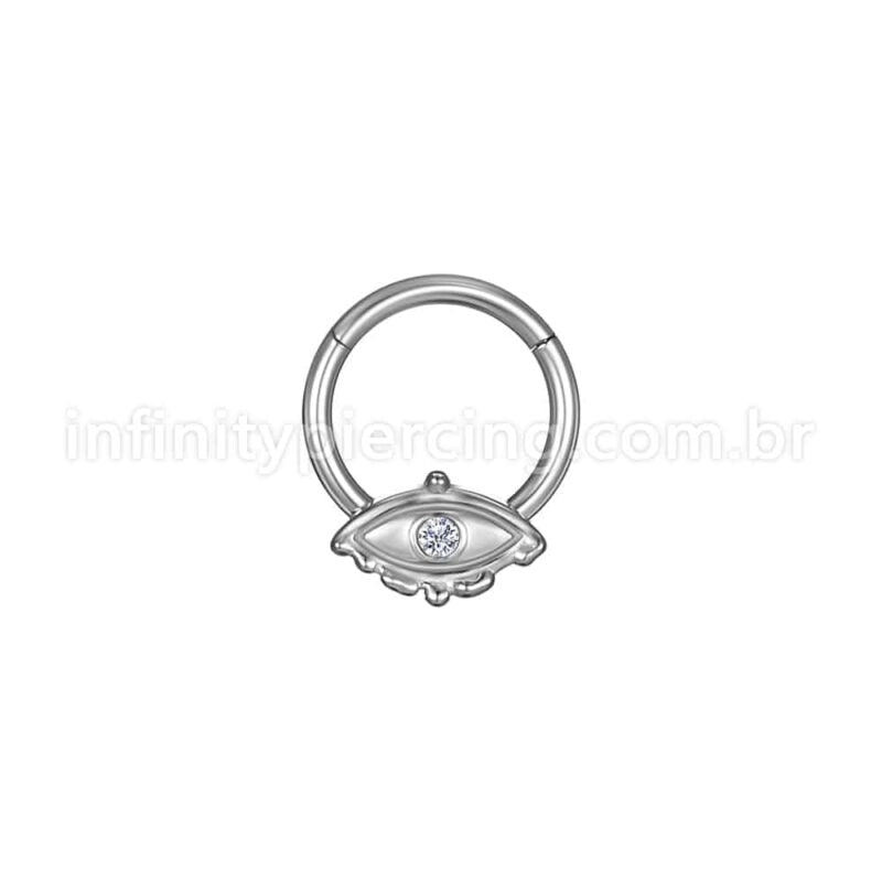 Piercing Argola Aço Cirúrgico Segmento Articulado Olho