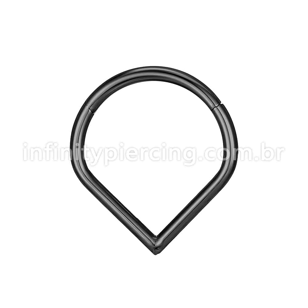Piercing Argola Gota Aço Cirúrgico Segmento Articulado