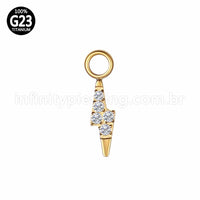 Pingente Para Piercing Titânio