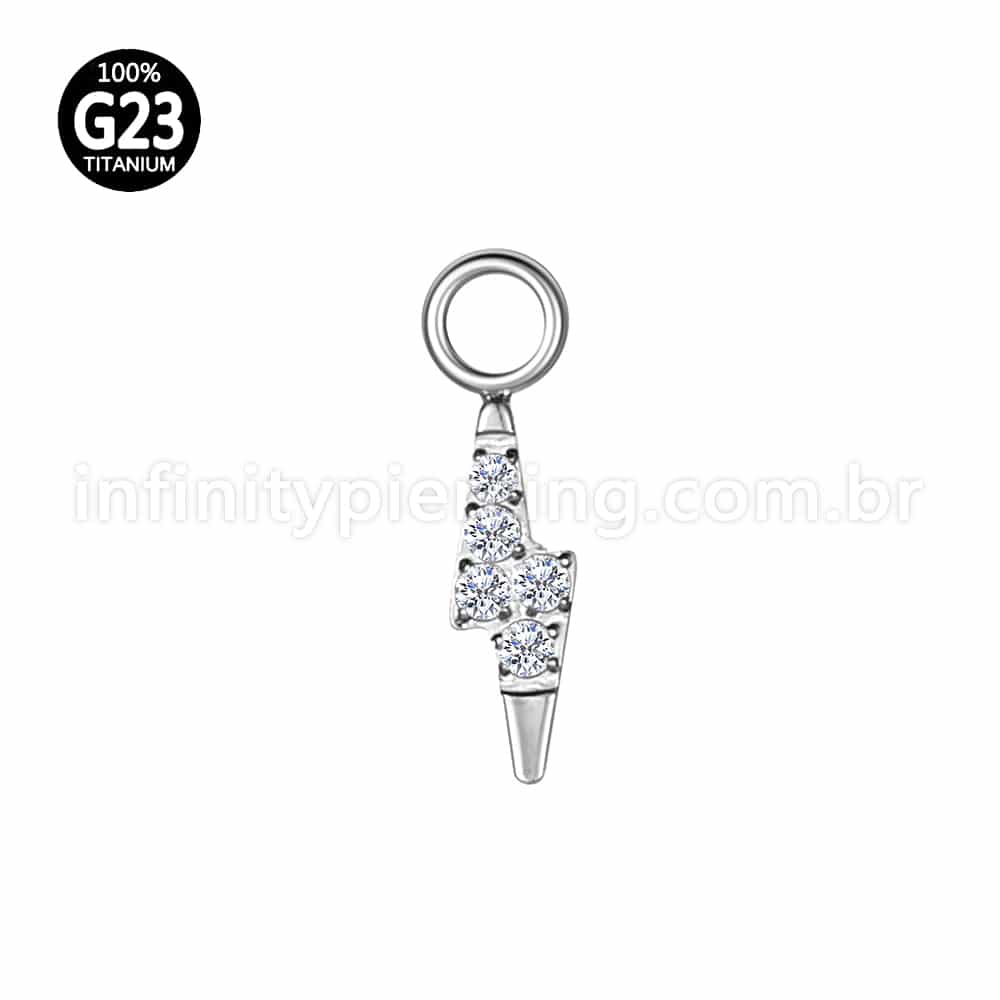 Pingente Para Piercing Titânio