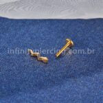Piercing Labret Titânio Cobra Zircônia