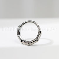 Piercing Argola Titânio Com Detalhes