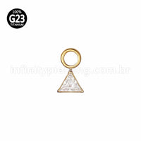 Pingente Para Piercing Titânio