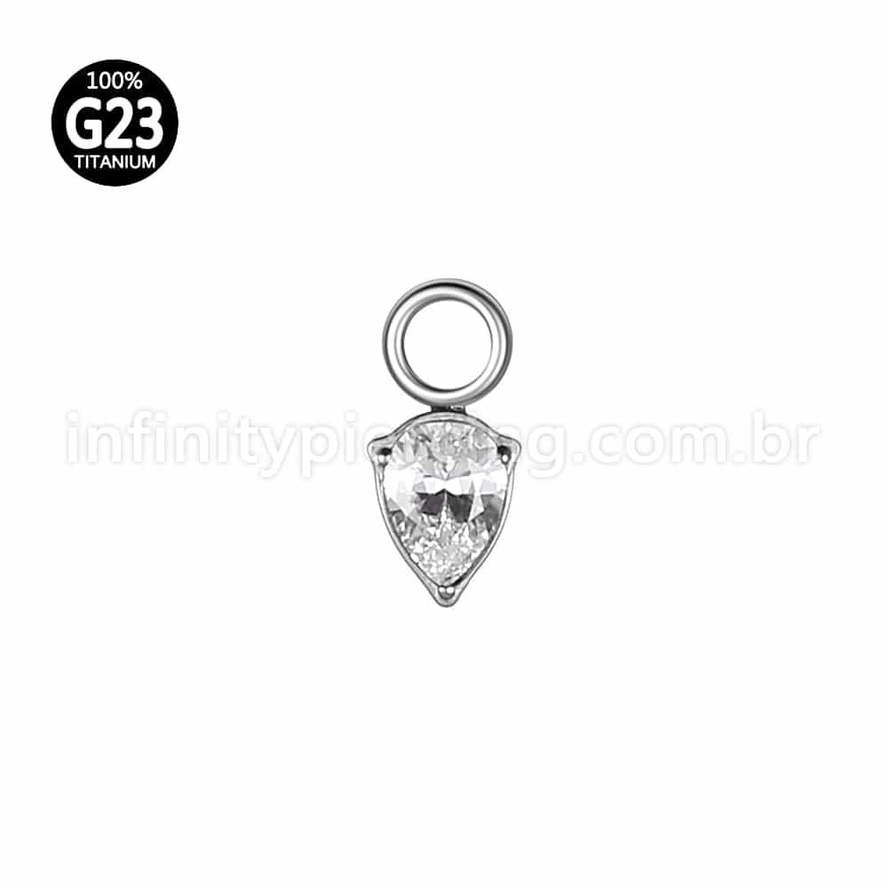 Pingente Para Piercing Titânio