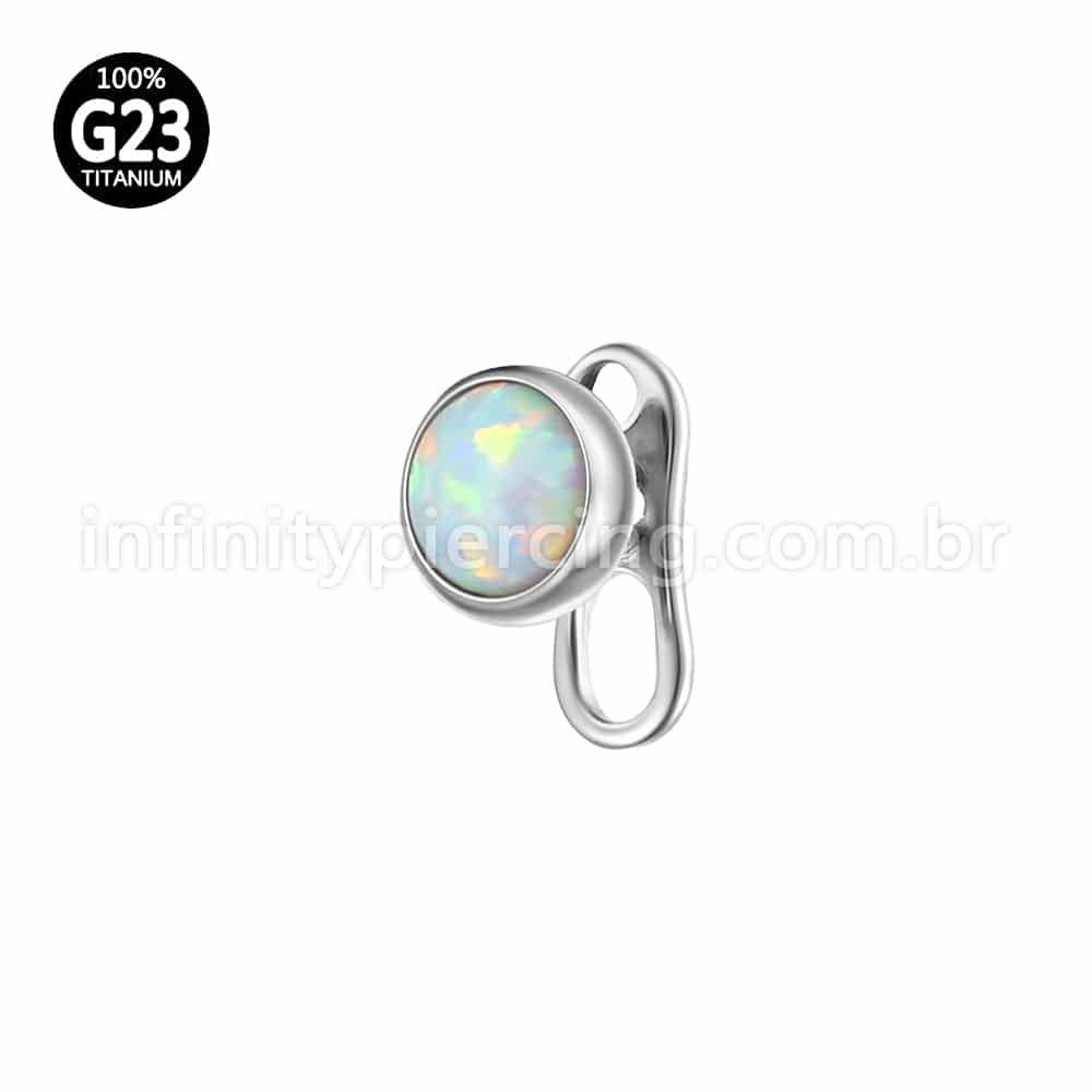 Piercing Microdermal Titânio Opala