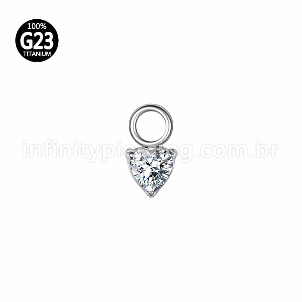 Pingente Para Piercing Titânio