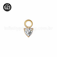Pingente Para Piercing Titânio