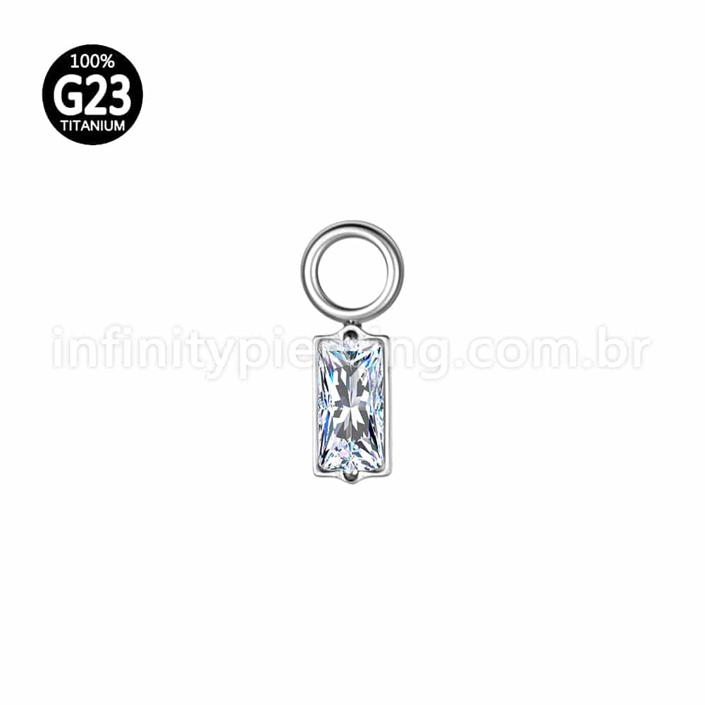 Pingente Para Piercing Titânio