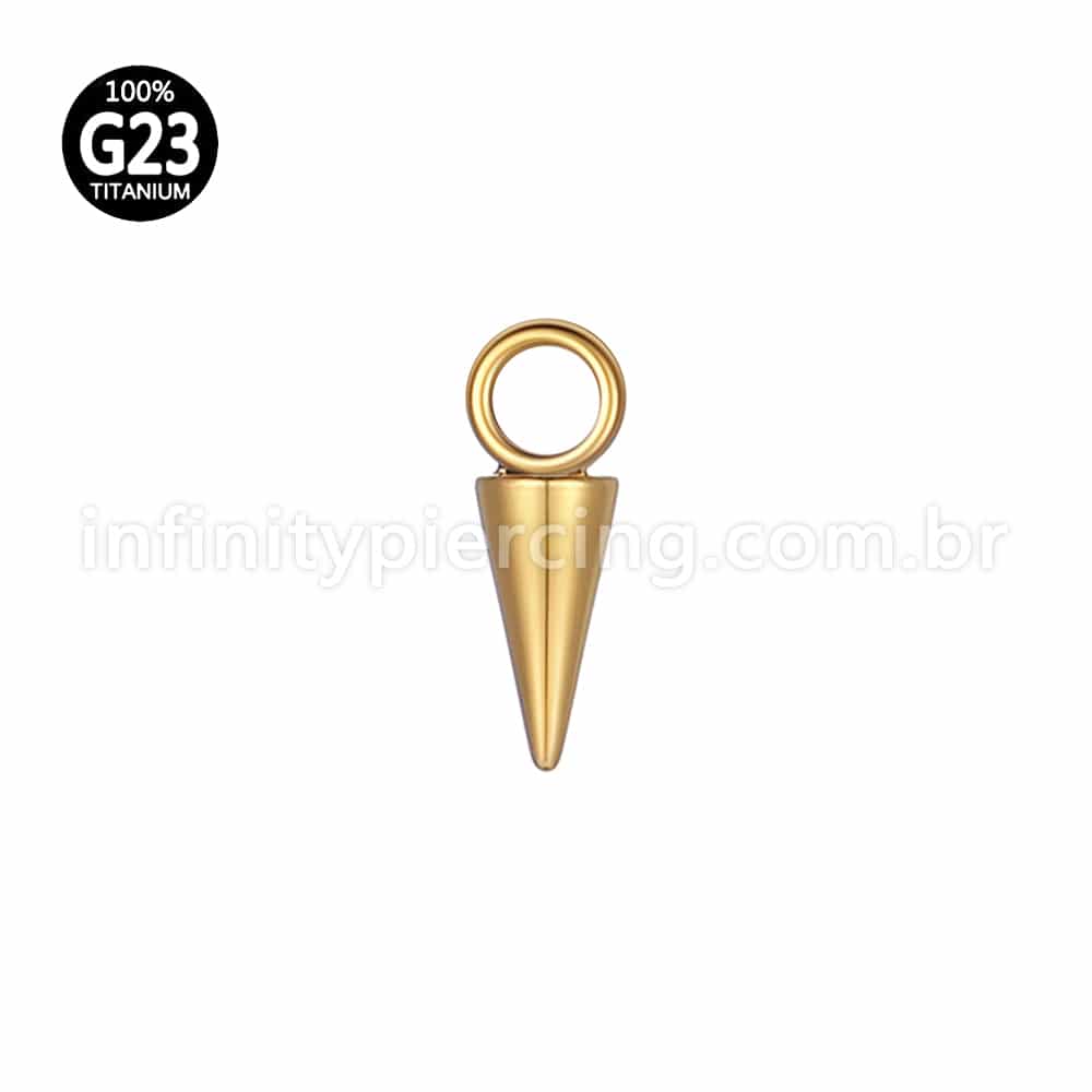 Pingente Para Piercing Titânio