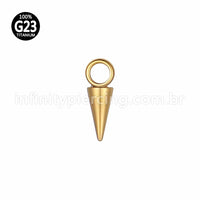 Pingente Para Piercing Titânio