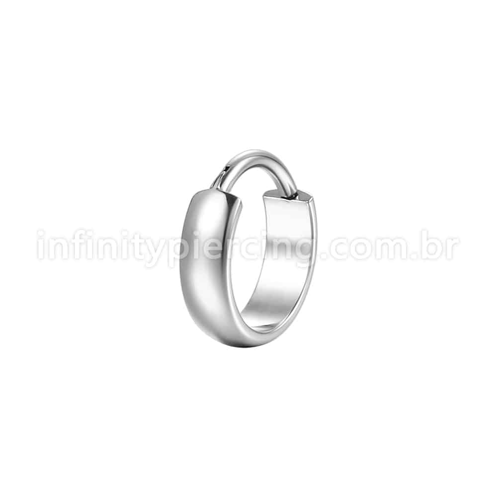 Piercing Argola Aço Cirúrgico Liso