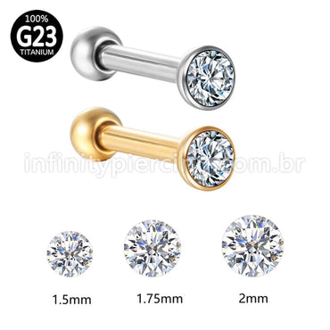 Piercing Microbell Australiano Titânio Zircônia