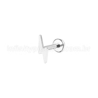 Piercing Labret Aço Cirúrgico Raio