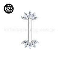 Piercing Mamilo Titânio Zircônia