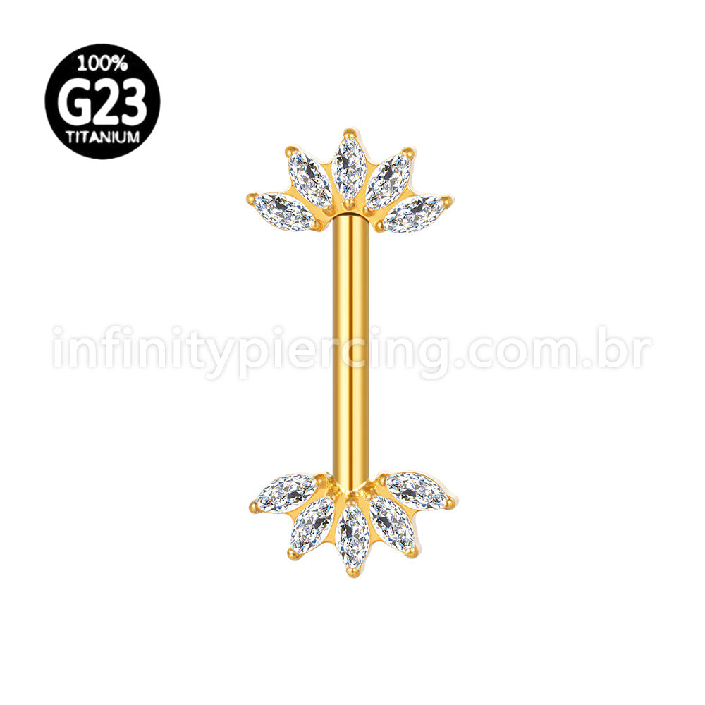 Piercing Mamilo Titânio Zircônia
