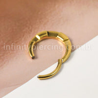 Piercing Argola Titânio Segmento Articulado Detalhada