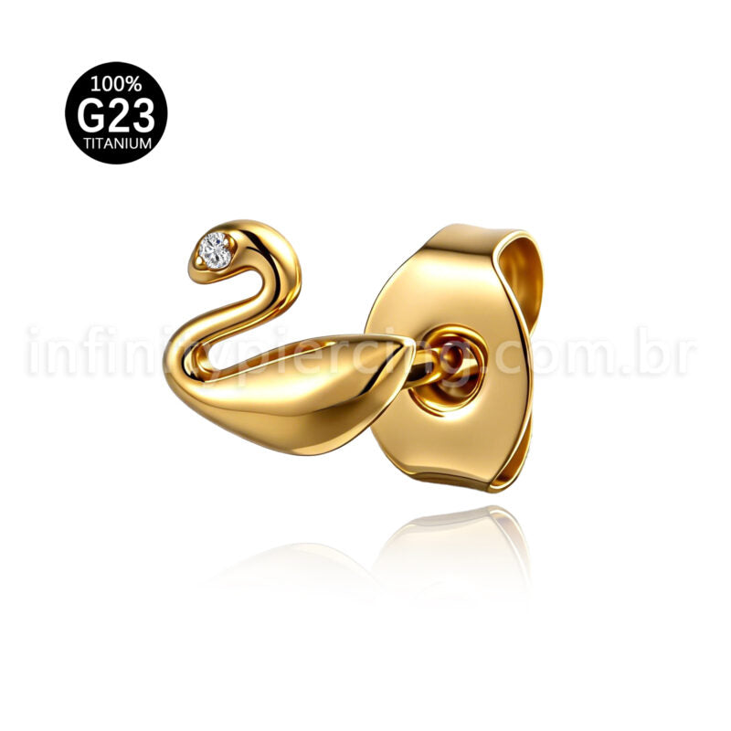 Brinco Titânio Cisne