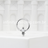 Piercing Captive Titânio 1 Zircônia