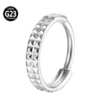 Piercing Argola Titânio Segmento Articulado Detalhado