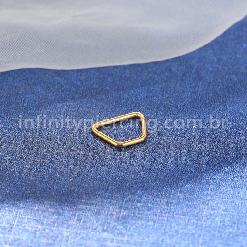 Piercing Argola Trapézio Titânio