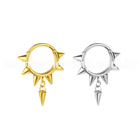 Piercing Argola Aço Cirúrgico Spikes