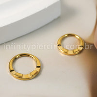 Piercing Argola Titânio Segmento Articulado Detalhada