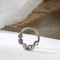 Piercing Argola Titânio Torcida