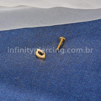 Piercing Labret Aço Cirúrgico Boca